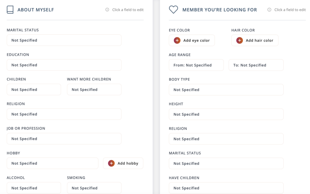 Setting Up Your Profile